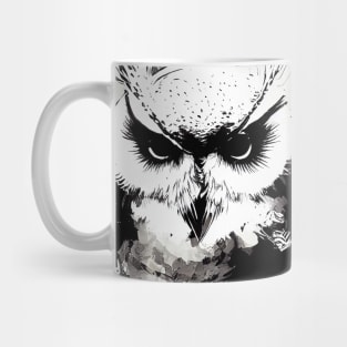 Owl Bird Wild Nature Free Spirit Art Brush Painting Mug